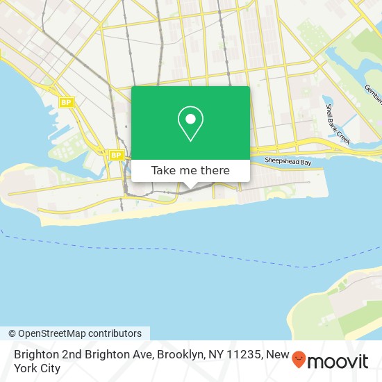 Mapa de Brighton 2nd Brighton Ave, Brooklyn, NY 11235