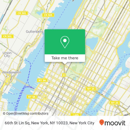 66th St Lin Sq, New York, NY 10023 map