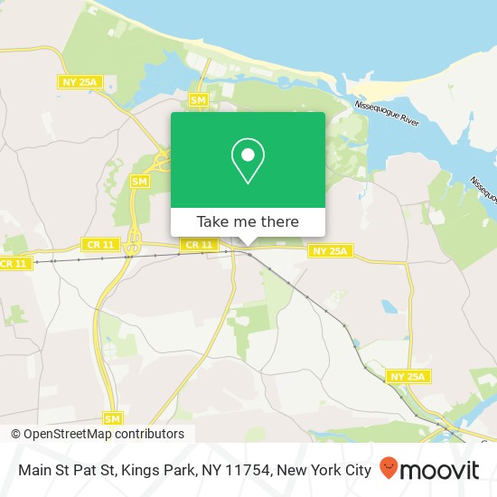 Mapa de Main St Pat St, Kings Park, NY 11754