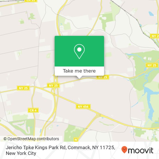 Mapa de Jericho Tpke Kings Park Rd, Commack, NY 11725