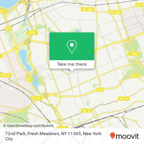 Mapa de 72nd Park, Fresh Meadows, NY 11365