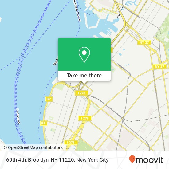 60th 4th, Brooklyn, NY 11220 map