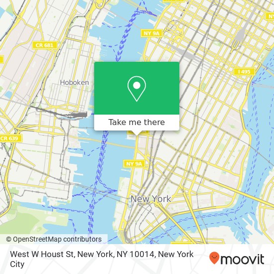 Mapa de West W Houst St, New York, NY 10014