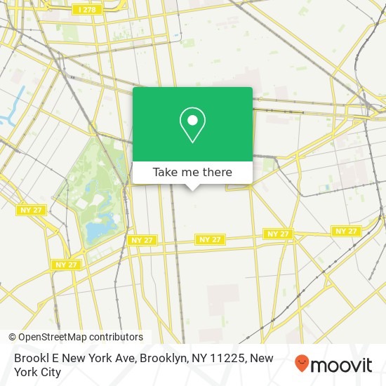 Brookl E New York Ave, Brooklyn, NY 11225 map