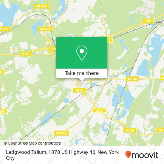 Ledgwood Talium, 1070 US Highway 46 map