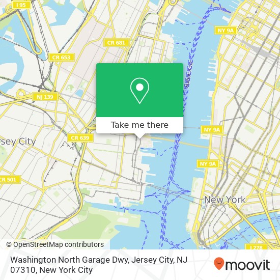 Washington North Garage Dwy, Jersey City, NJ 07310 map