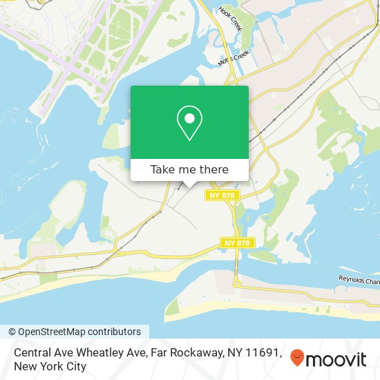 Mapa de Central Ave Wheatley Ave, Far Rockaway, NY 11691