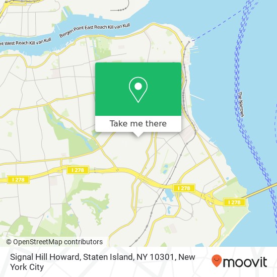 Mapa de Signal Hill Howard, Staten Island, NY 10301