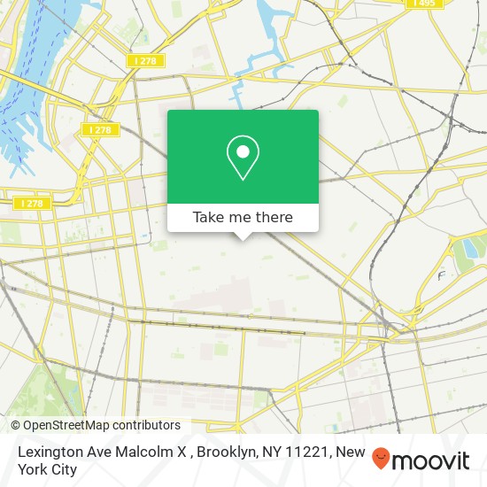 Lexington Ave Malcolm X , Brooklyn, NY 11221 map