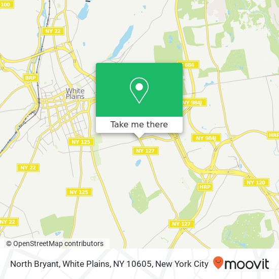 Mapa de North Bryant, White Plains, NY 10605