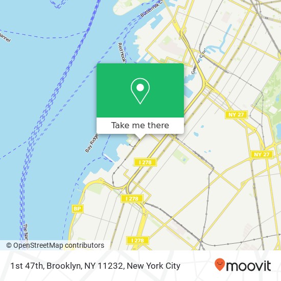 Mapa de 1st 47th, Brooklyn, NY 11232