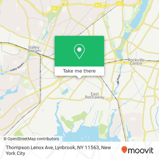 Thompson Lenox Ave, Lynbrook, NY 11563 map