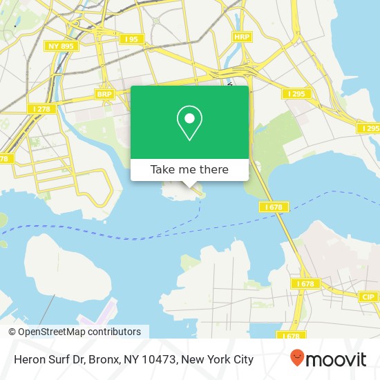 Mapa de Heron Surf Dr, Bronx, NY 10473