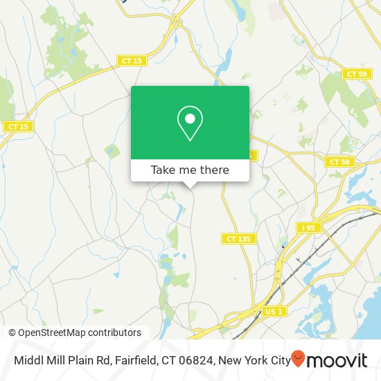 Middl Mill Plain Rd, Fairfield, CT 06824 map