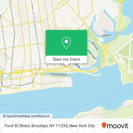 Ford St Shore, Brooklyn, NY 11235 map