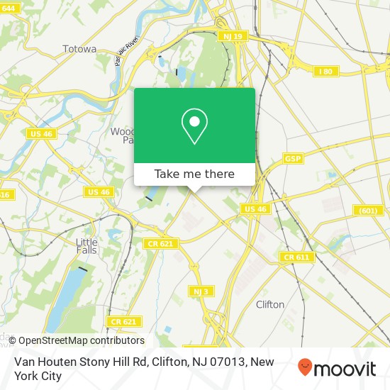 Van Houten Stony Hill Rd, Clifton, NJ 07013 map