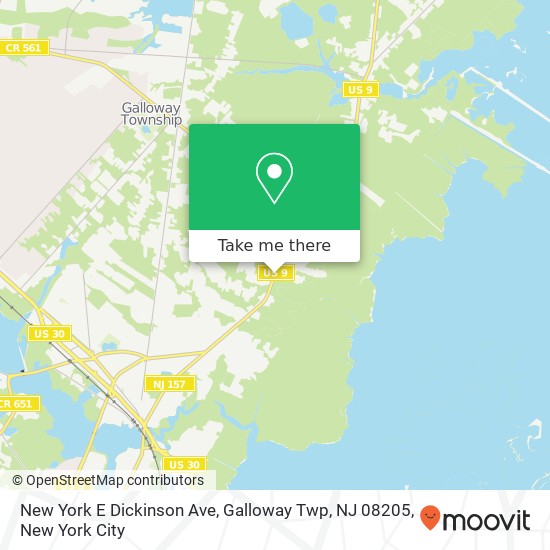New York E Dickinson Ave, Galloway Twp, NJ 08205 map