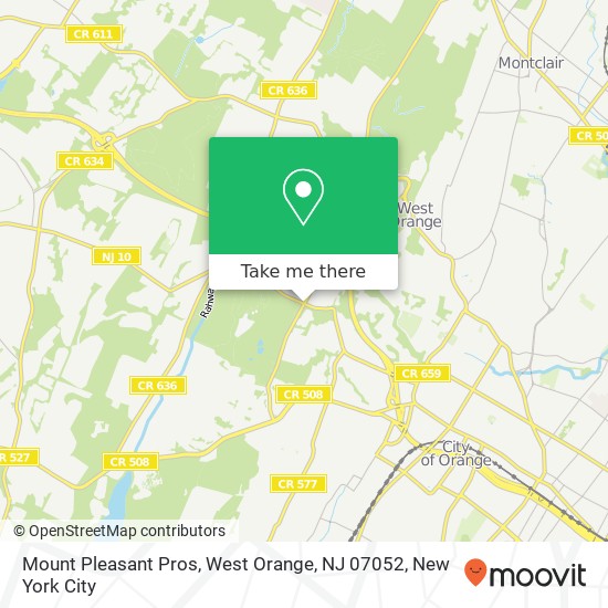 Mount Pleasant Pros, West Orange, NJ 07052 map