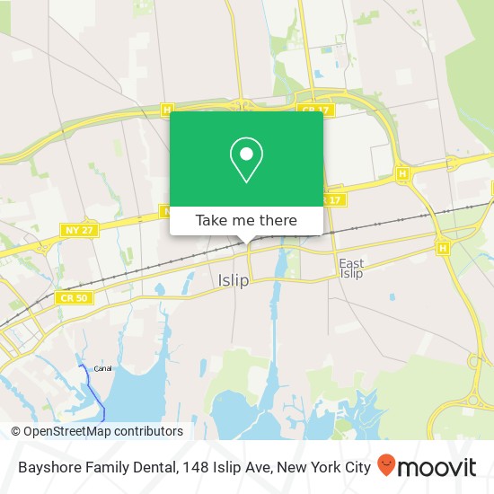 Bayshore Family Dental, 148 Islip Ave map