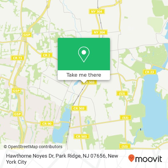 Mapa de Hawthorne Noyes Dr, Park Ridge, NJ 07656