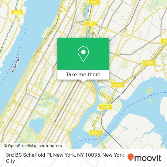 3rd BC Scheffold Pl, New York, NY 10035 map