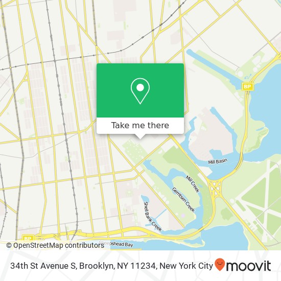 34th St Avenue S, Brooklyn, NY 11234 map
