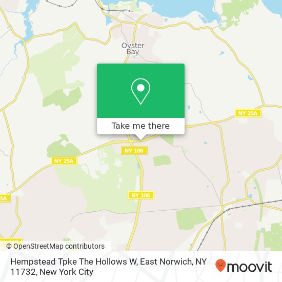 Hempstead Tpke The Hollows W, East Norwich, NY 11732 map
