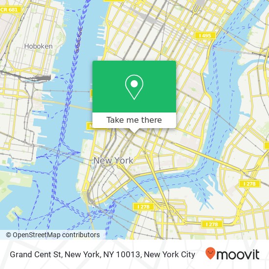 Mapa de Grand Cent St, New York, NY 10013