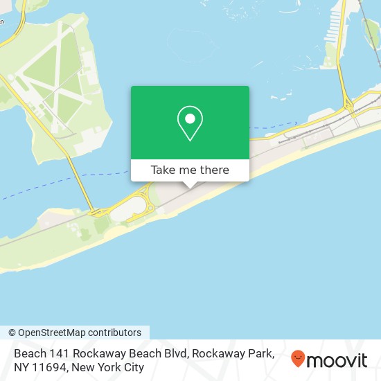Mapa de Beach 141 Rockaway Beach Blvd, Rockaway Park, NY 11694