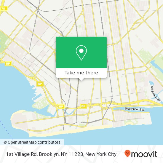 1st Village Rd, Brooklyn, NY 11223 map