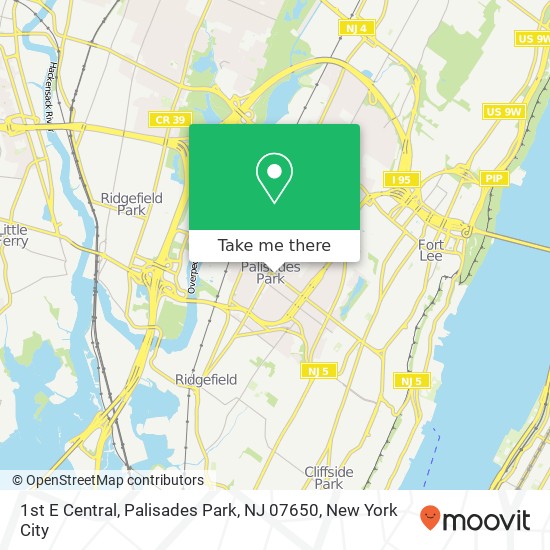 1st E Central, Palisades Park, NJ 07650 map