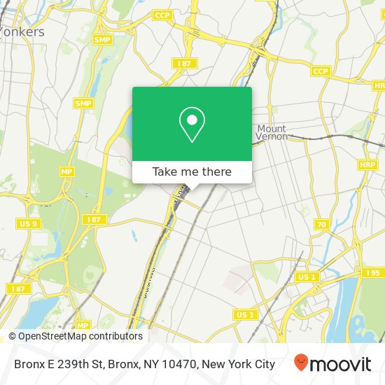 Mapa de Bronx E 239th St, Bronx, NY 10470