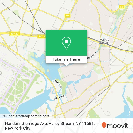 Mapa de Flanders Glenridge Ave, Valley Stream, NY 11581