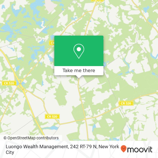 Luongo Wealth Management, 242 RT-79 N map