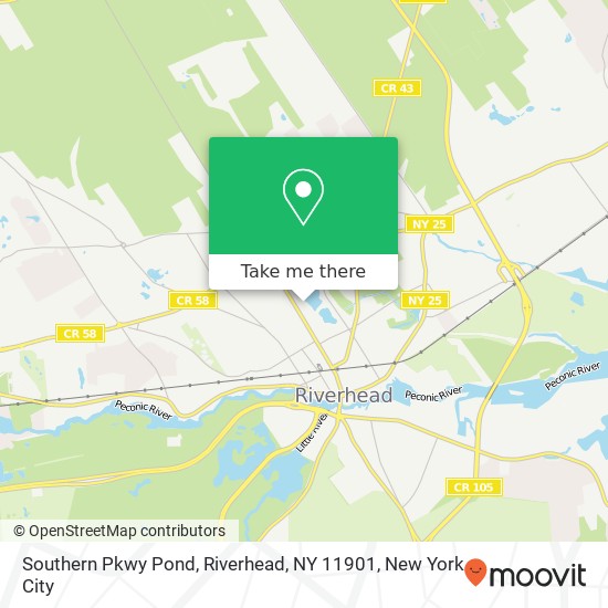 Mapa de Southern Pkwy Pond, Riverhead, NY 11901