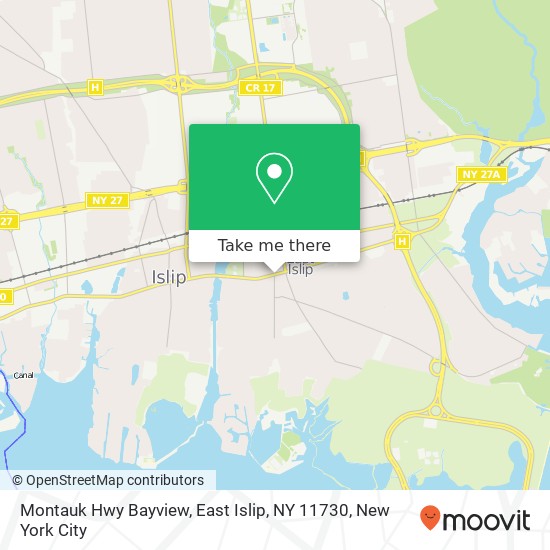 Montauk Hwy Bayview, East Islip, NY 11730 map