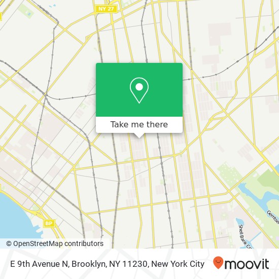 Mapa de E 9th Avenue N, Brooklyn, NY 11230
