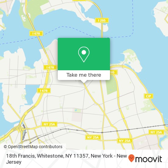 18th Francis, Whitestone, NY 11357 map