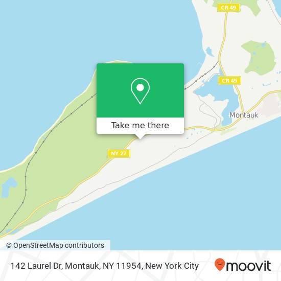 142 Laurel Dr, Montauk, NY 11954 map