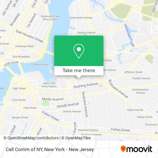 Cell Comm of NY map