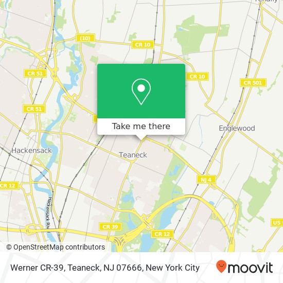 Mapa de Werner CR-39, Teaneck, NJ 07666