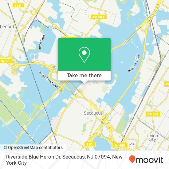 Riverside Blue Heron Dr, Secaucus, NJ 07094 map