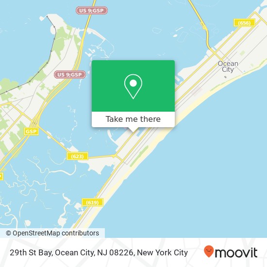 Mapa de 29th St Bay, Ocean City, NJ 08226