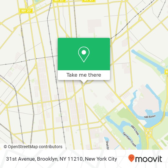 Mapa de 31st Avenue, Brooklyn, NY 11210