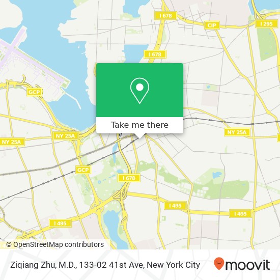 Ziqiang Zhu, M.D., 133-02 41st Ave map