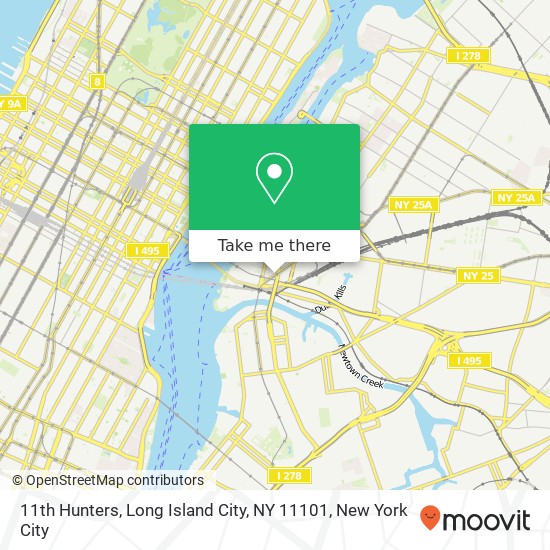 11th Hunters, Long Island City, NY 11101 map