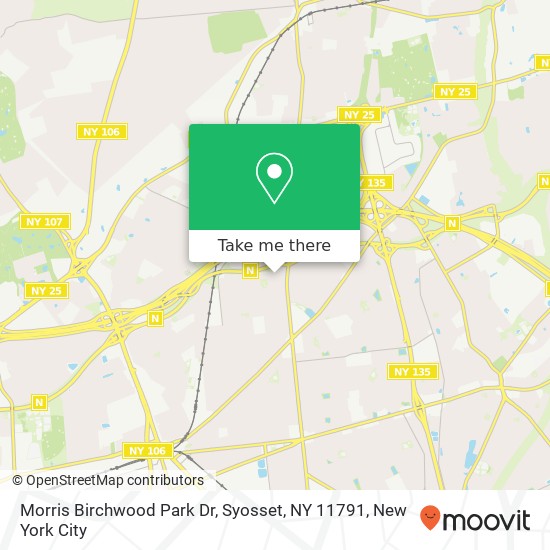 Morris Birchwood Park Dr, Syosset, NY 11791 map