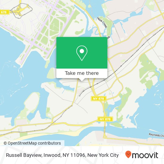 Mapa de Russell Bayview, Inwood, NY 11096