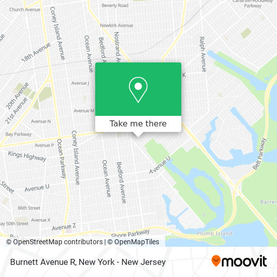 Mapa de Burnett Avenue R