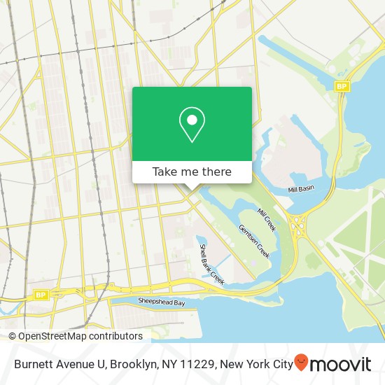 Burnett Avenue U, Brooklyn, NY 11229 map
